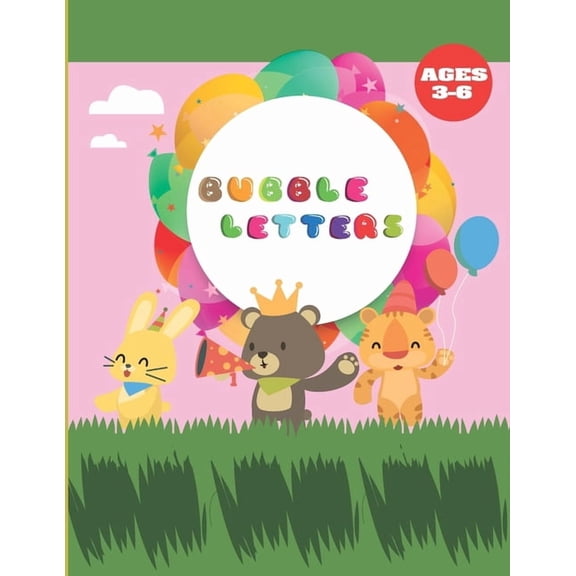 Bubble Letters: Fun with Bubble Letters, High-quality Alphabet Coloring Book For Kids Aged 3-6 (Kids coloring activity b, (Paperback)