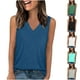thumbnail image 1 of Conjuntos de maestra/o,Blusa informal con cuello en V para mujer, manga corta, estampada, 95 % poliéster, 5 % elastano, largo regular para uso diario, sopatenor, 1 of 8