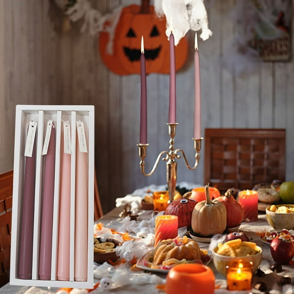 Todaioua 4Pcs Taper Candles 10 Inch Scented Candle Set Colored Candle Sticks Long Burning Candles Christmas Party, Household, Wedding, and Home Decor