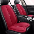 thumbnail image 4 of Fundas universales para asientos de coche, delanteras y traseras, color azul, transpirables, impermeables, juego completo de alfombrillas de seda de hielo para coche, protector verde, 4 of 5