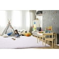 thumbnail image 2 of Homore Cute Fluffy Carpet Soft Washable Area Rugs for Bedroom/ Living Room Decoration, 5' x 8' , White, 2 of 7