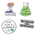 thumbnail image 1 of 4 Uds. Broches de de moda alfileres de alfileres de insignia química de joyería Mini insignia para mochila decoración Hugo Broches, 1 of 10