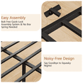 thumbnail image 4 of Hexmn Full Bed Frame with Storage Underbed & Headboard, Bed Frame with LED for Bedroom, Niose Free, 4 of 10