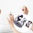 thumbnail image 3 of 1 Roll/300 Pcs Round Lace Design Hard Card Nail Art Sticker Nail Extension Guide Self-Adhesive Tips, 3 of 5