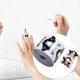 thumbnail image 3 of 1 roll/300 pcs round lace design hard card nail art sticker nail extension guide self-adhesive tips, 3 of 5