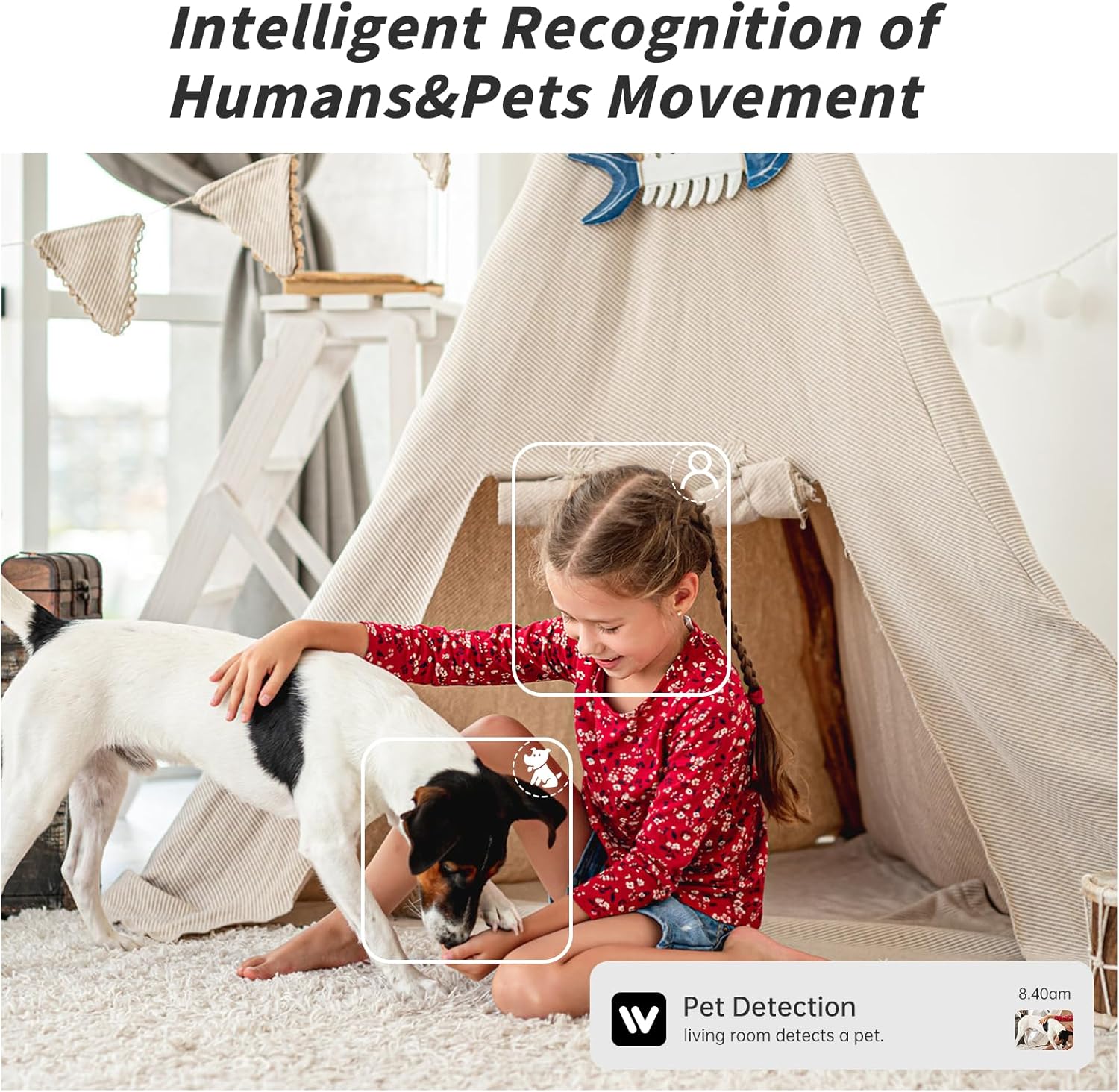 Jqimn 2K Indoor Security Camera with 360° Pan-Tilt and Night Vision photo 8