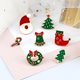 thumbnail image 3 of Broche de Navidad de dibujos animados, alfileres esmaltados con campana de árbol de Navidad de Papá Noel, insignia bonita, sombrero, Pin de solapa vaquera, regalos de joyería para fiesta y Festival, 3 of 4