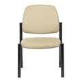 thumbnail image 3 of Boss Office Products Big and Tall Antimicrobial Vinyl Armless 300 lb. Weight Capacity Guest Side Chair, Beige, 3 of 6
