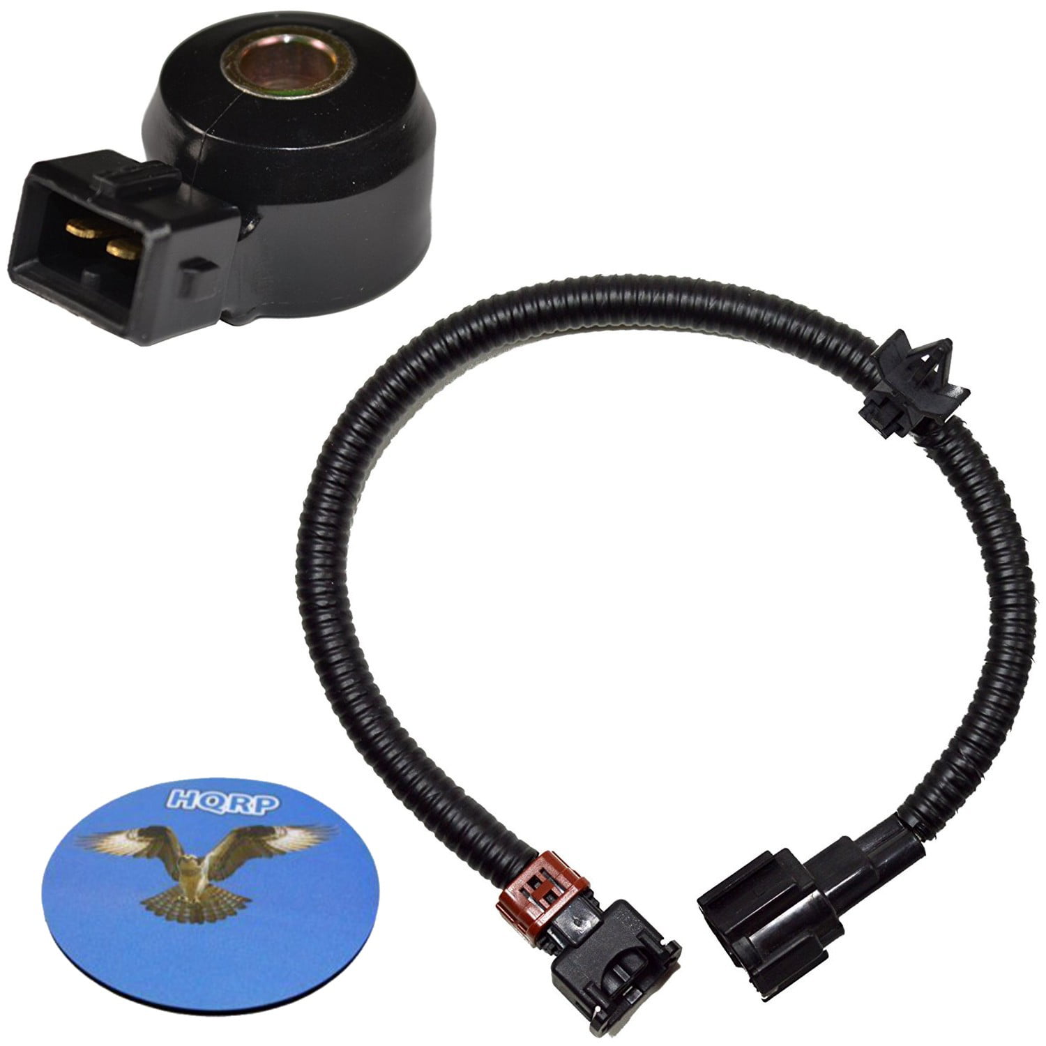 HQRP Knock Sensor w/Wiring Harness for Infiniti I30 96 97 98 99 1996 1997 1998 1999 plus HQRP Coaster