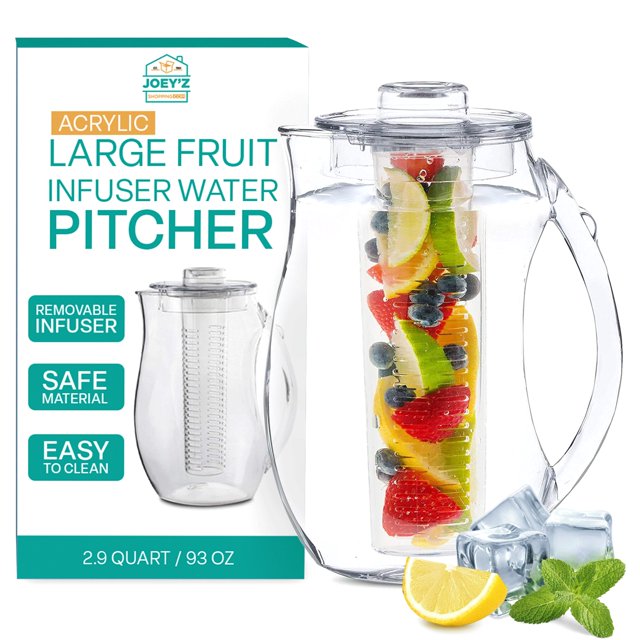 Jarra infusora de frutas JOEY'Z de 2,75 L, libre de BPA