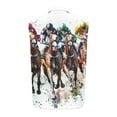 thumbnail image 4 of Mens Horse Race Print Turndown Collar Tank Top Casual Fashion Sleeveless Shirts Summer Button Cooling Clothes, 4 of 4