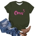 thumbnail image 2 of Camiseta de Manga Corta de Cuello Redondo con Impresión de la Carta para las Mujeres, Casual Diario Y Top de Fiesta, 2 of 4