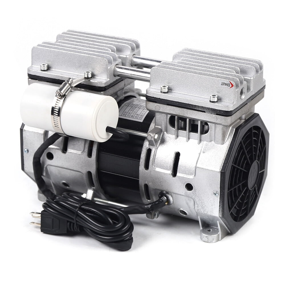 9.84*5.12*7.09in Vacuum Pump W/ Filter Oilless Vacuum Pump Oil Free Piston Vacuum Pump Industrial