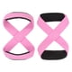 thumbnail image 1 of Correa de levantamiento Uxcell, envolturas para muñecas de levantamiento de pesas, agarres acolchados para entrenamiento de fuerza y fitness, color rosa grande, 1 of 7