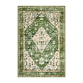 thumbnail image 6 of Wonnitar 2'x3' Boho Tribal Entryway Rug, Washable Kitchen Rug Indoor Door Mat Entrance Non Slip Stain Resistant Vintage Cottage Small Area Rug for Bedroom Bathroom Laundry Room, Green, 6 of 8