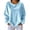 Light Blue(New&Hot), variant on ZHYou Womens Long Sleeve Velvet Sweatshirts Crew Neck Drop Shoulder Loose Fit Casual Loungewear Tops,Pink,Size M