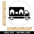 thumbnail image 2 of Moving Truck Vehicle Icon Self-Inking Rubber Stamp Ink Stamper - Orange Ink - Small 3/4 Inch, 2 of 7