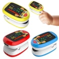 thumbnail image 2 of Oxímetro para niños, Clip para dedo, detección de saturación de oxígeno en sangre, Monitor de ritmo cardíaco y pulso, color amarillo, 1 ud., 2 of 3