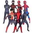 thumbnail image 2 of Disfraz de superhéroe de Spiderman para niños, mono de Spandex Zentai para Halloween, Cosplay de Spider Man, estilo 3D Fivean unisex, 2 of 2
