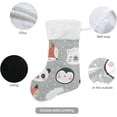 thumbnail image 3 of Coolnut Christmas Stockings Panda Bear Fox Tiger Sheep Penguin Animal Cartoon , 1 Pack 17.7" Xmas Fireplace Santa Socks Christmas Tree Hanging Stockings Decoration for Christmas Holiday Xmas Gift, 3 of 6