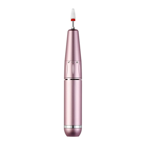 Portable Electric Nail Drill Machine for Acrylic Nails Manicure Pedicure Polishing Shape Tools with 30000RPM High Speed LED Display Screen Pink
