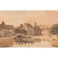 thumbnail image 3 of Thomas Girtin 24x17 Black Modern Framed Museum Art Print Titled - The Village of Kirkstall, Yorkshire (1801), 3 of 5