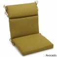 thumbnail image 4 of 22-inch by 45-inch Spun Polyester Outdoor Squared Seat/Back Chair Cushion-Color:Lemon, 4 of 5