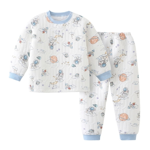 Dmsael Boys Pajamas Cotton Pajama Sets for Toddler Boys Girls 2 Pieces Long Sleeve Pajamas Soft Kids Animal PJs Loungewear Long sleeve Pjs for Girls 6 9 12 18 24 Months 2T 3T 4T