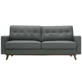 thumbnail image 3 of Modern Contemporary Urban Design Living Room Lounge Club Lobby Sofa, Fabric, Grey Gray, 3 of 9