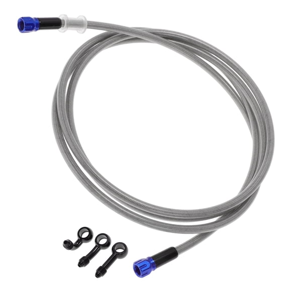 Manguera de aceite de freno de embrague para motocicleta 240 cm tono plateado