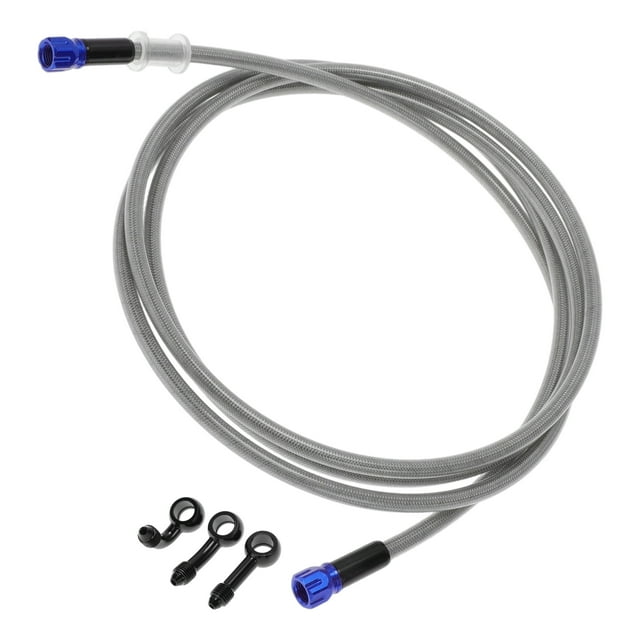 Manguera de aceite de freno de embrague para motocicleta 240 cm tono plateado