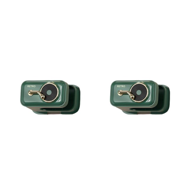 Advancent Soporte de almacenamiento de escoba ABS autoadhesivo sin perforaciones de alta resistencia montado en la pared Clip gancho mopa verde 2piezas