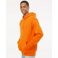 thumbnail image 2 of Independent Trading Co. Heavyweight Hooded Sweatshirt IND4000 Safety Orange 2XL, 2 of 5