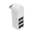 thumbnail image 1 of Concentrador USB jinwen 3 puertos Mini USB 3.0 giratorio 270 grados portátil blanco, 1 of 8