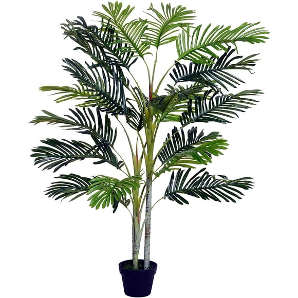 4.9ft Artificial Palm Tree Decorative Indoor outdoor artificial tree with 19 Leaves