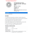 thumbnail image 2 of Front Brake Rotor Set 2 Piece - Compatible with 2003 - 2008 Toyota Matrix 2004 2005 2006 2007, 2 of 2