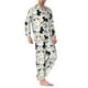 thumbnail image 2 of Fotbe Funny Puppy Pijama de Hombre con Estampado de Manga Larga, Conjunto de 2 Piezas, Ropa de Dormir Suave y Cómoda con Bolsillos-X-Large, 2 of 7
