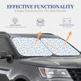 thumbnail image 4 of Balery 2 Piece Rabbit In The Rain Car Windshield Sun Shade|Foldable Front Windshield Shade for Car Front Window for Most Sedans SUV Truck-Medium, 4 of 7