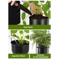 thumbnail image 6 of Clearance! Haidf Hanging Planter, Oval Metal Ceiling Hanging Plant Pots with Chain and Hook, Modern Decorative Hanging Planters for Indoor Outdoor Plants, Wall Hanging Flower Pot, 5.5", Black, 6 of 8