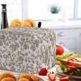 thumbnail image 7 of Toaster Cover 2 Slice, Farmhouse Brown Dustproof Bakeware Oven Protector with Top Hook, Vintage Flower Leaf Botanical Plant Waterproof Small Kitchen Appliance Toasters Dust Cover, 11"x6"x8", 7 of 7