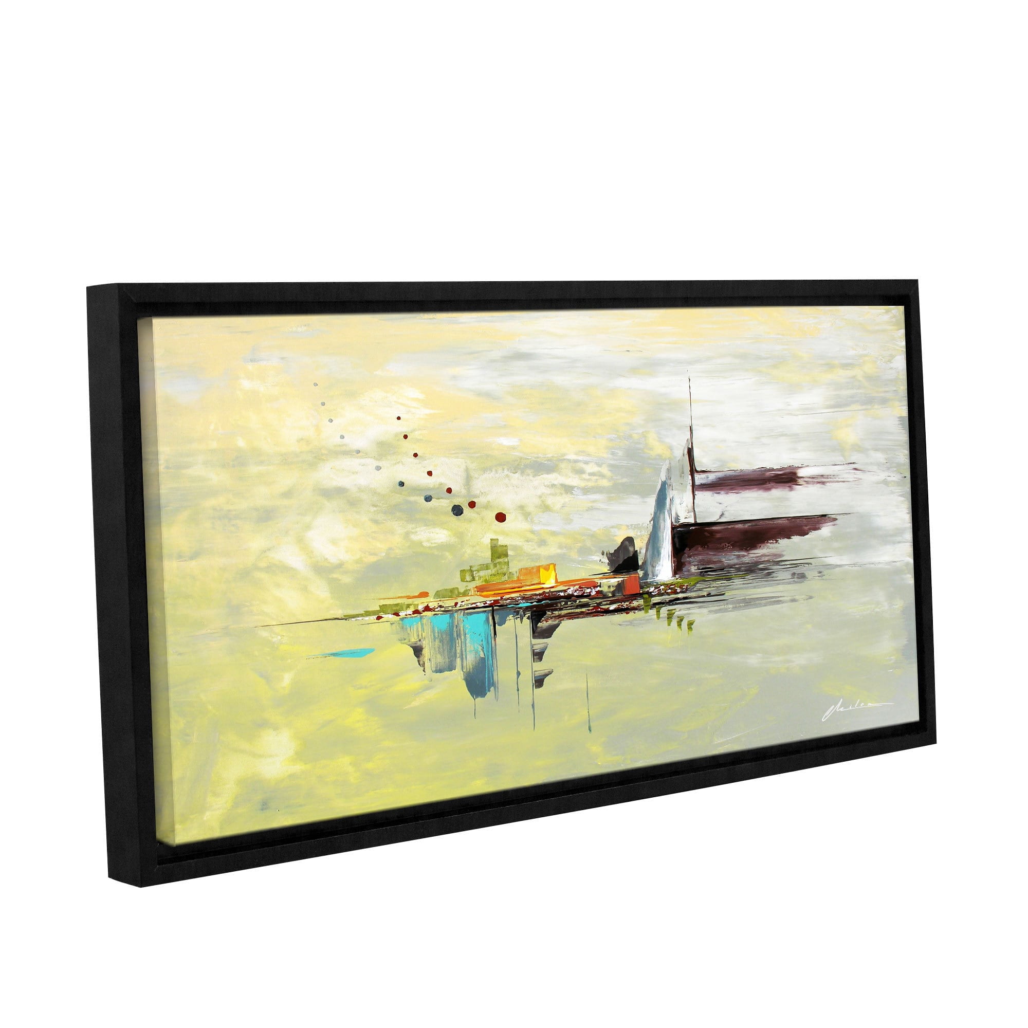 ArtWall Milen Tod "Intrigue" Gallery-wrapped Floater-framed Canvas