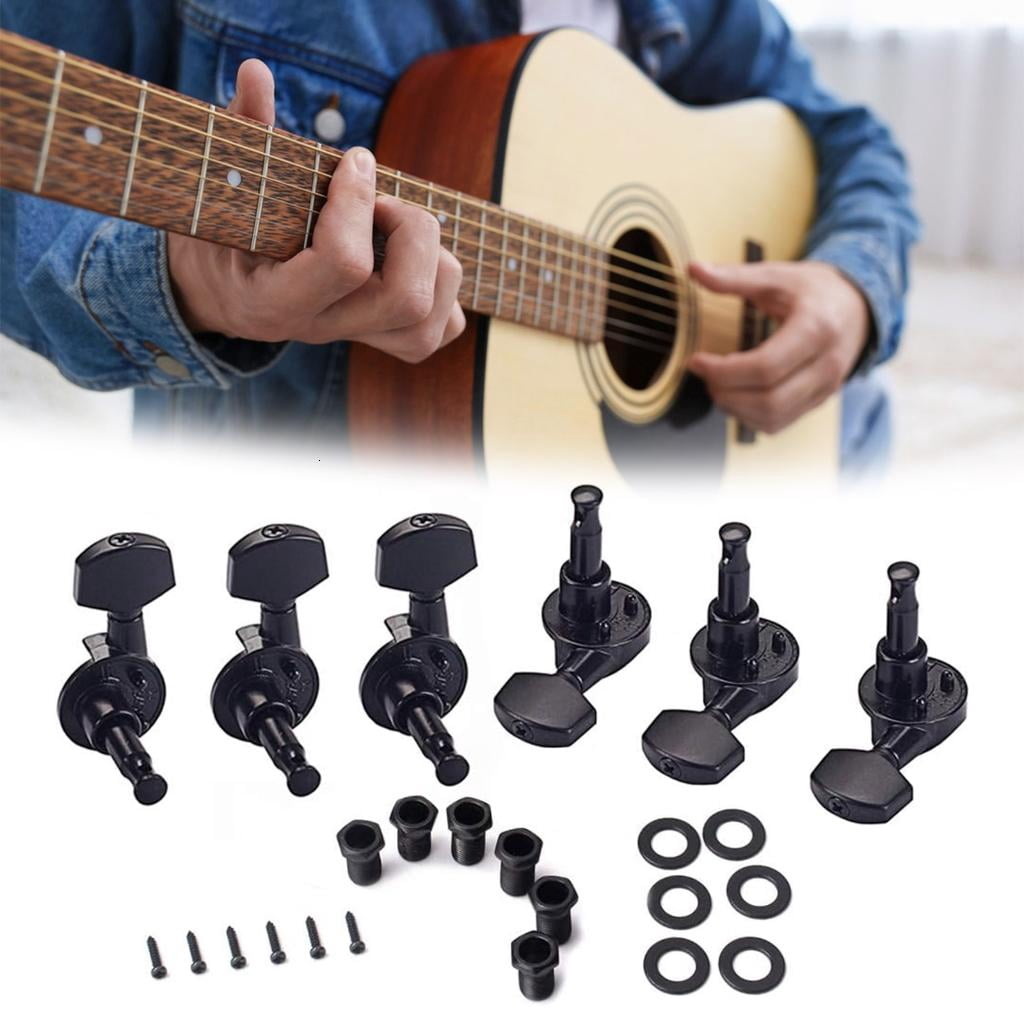 CEORPER 6Pcs Metal Guitar Machine Head Tuning Key Acoustics Guitar Tuner Enduring