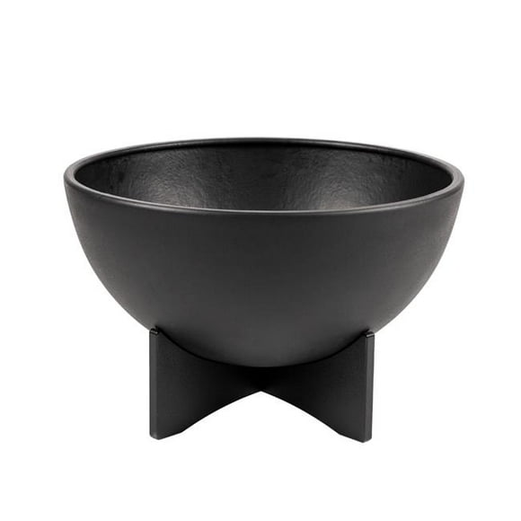 RTS Home Accents 556600131A8081 RTS Home Accents Lg. Solerno Planter, Black