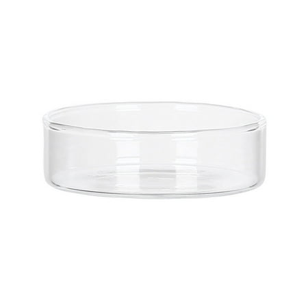 

1pc Creative Cake Plate Household Glass Dish Exquisite Food Serving Plate (Transparent)