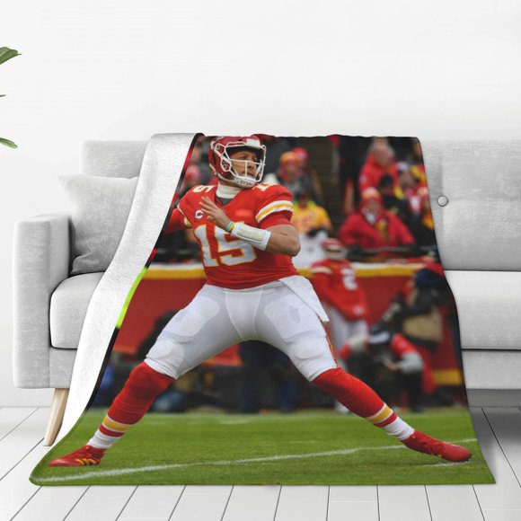 Patrick Mahomes Ultra-Soft Micro Fleece Blanket Black 50"x40"