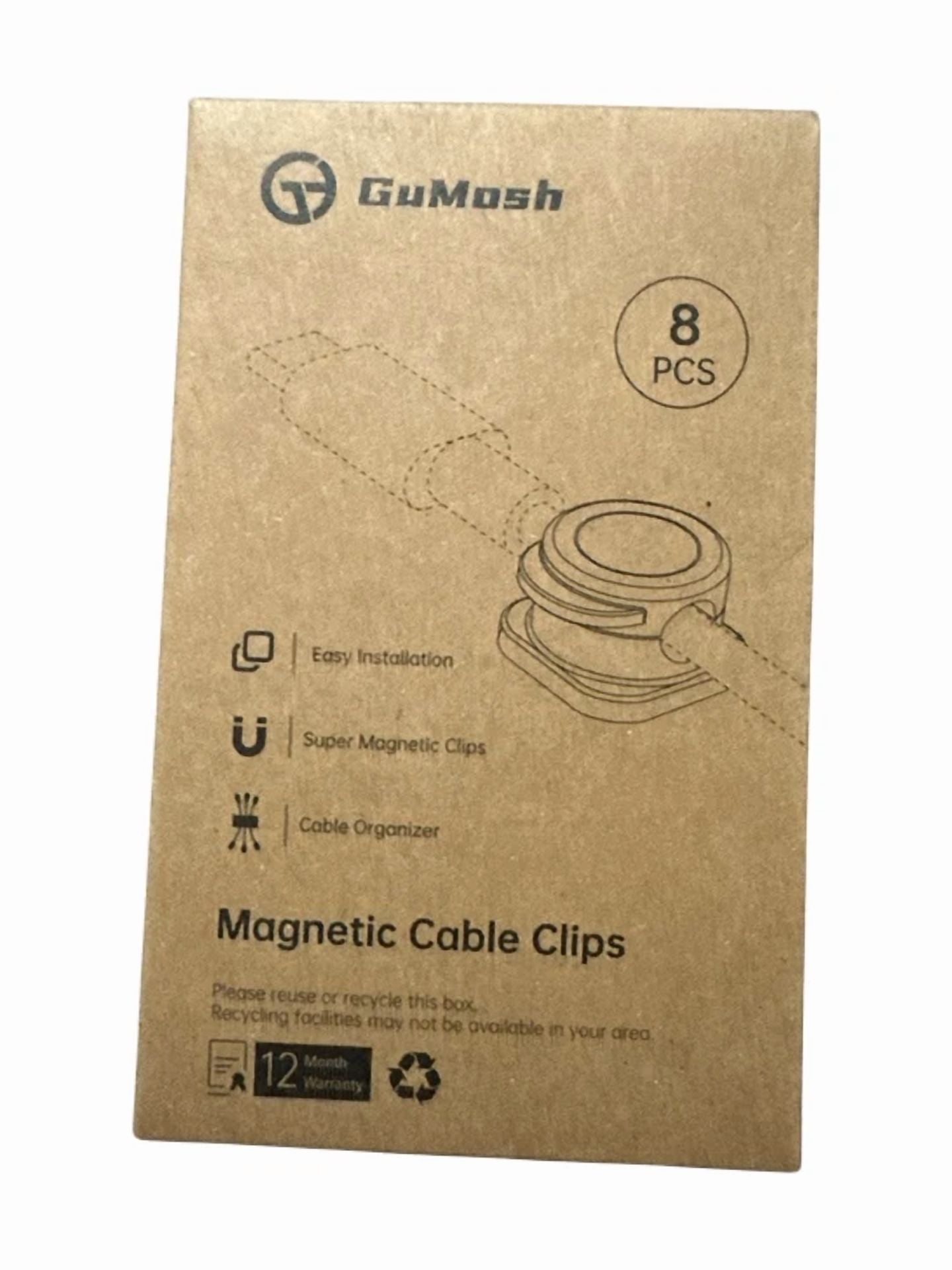 BUTTERFLY- Gumosh Cable Management Cord Organizer Magnetic Cable Clips 8-Pack - Black