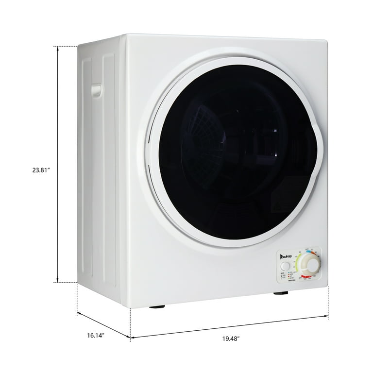 Ktaxon 1.6 cu. ft. Electric Tumble Compact Cloth Dryer Stainless Steel Wall  Mounted, White