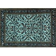 thumbnail image 1 of Ahgly Company Indoor Rectangle Persian Light Blue Traditional Area Rugs, 2' x 5', 1 of 4