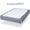 Grey, variant on Box Spring Cover Queen Size, Alternates for Bed Skirt, Smooth and Elastic Woven Material Wrap Around 4 Sides of The Box Spring, Wrinkle & Fading Resistant, Washable, Dustproof, Gray