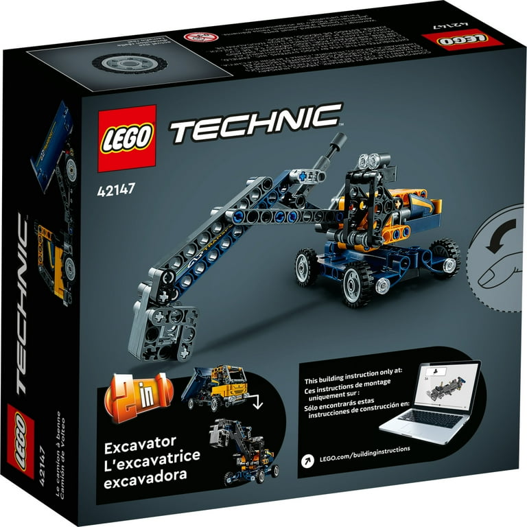 LEGO Technic Dump Truck 2in1 Toy Building Set Model Construction Vehicle and Excavator Digger Kit Engineering Building Toys for Back to School Gift
